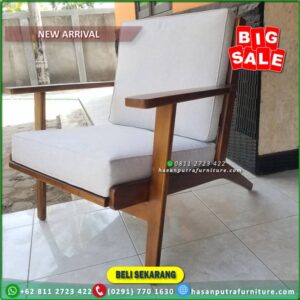Kursi Sofa Jati Single Sofa Santai Jati Sofa Malas Teak Lounge Chairs - Gambar 3