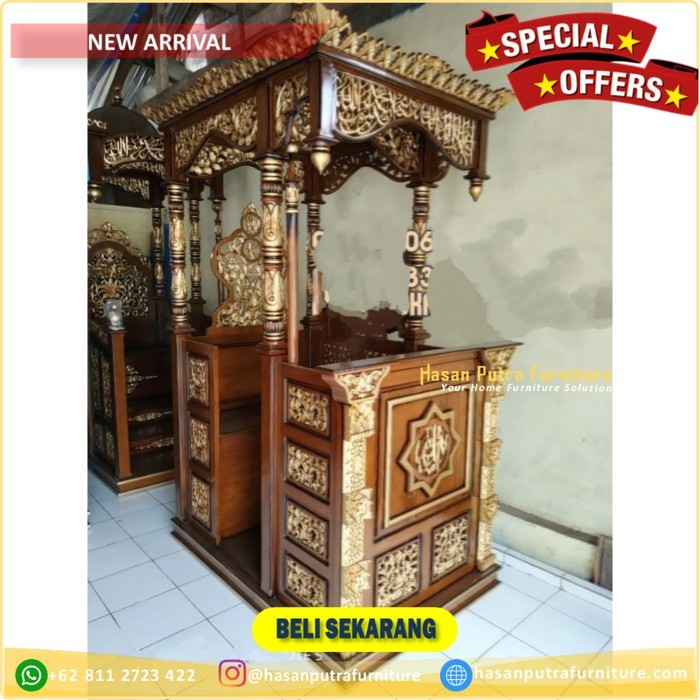 Mimbar masjid besar kayu jati mimbar masjid ukir Furniture Jepara 2 703d72ef 6072 4c6f a548 2fc9a009b945