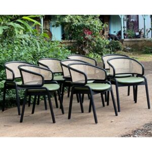 kursi rotan  jati(rak,nakas,bufet,lemari pakaian) Furniture Jepara - Gambar 2