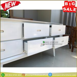 Bufet Tv Duco Laci Meja Tv Laci Meja Tv Modern Laci Buffet Jati - Gambar 4