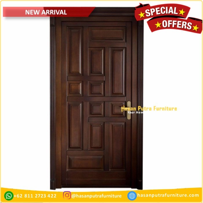 Pintu Utama Kayu Jati Model Minimalis Pintu Model Single Klasik Moder 2 83bfae94 1d4b 4b86 b494 09a31ad25432 1