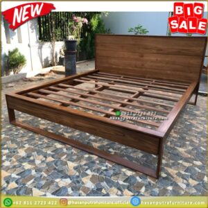 Dipan Jati Minimalis Tempat Tidur Jati 160x200 Divan Jati Dipan Jati - Gambar 2