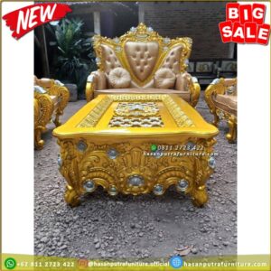 Kursi Sofa Ukir Mewah Sofa Tamu Ukir Kursi Sofa Ukir Klasik Mewah - Gambar 2