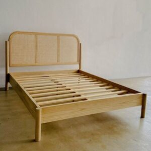 tempat tidur minimalis jati 180x200cm Furniture - Gambar 2