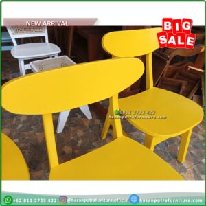 Kursi Makan Jati Kursi Cafe Minimalis Modern - Gambar 4