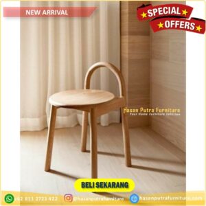 kursi modern minimalis kayu jati