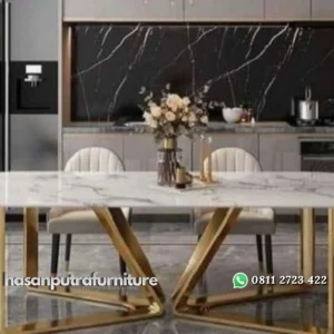 meja makan stainless gold glosy( pesanan pribadi) Indonesia Furniture