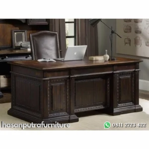 Meja kantor kayu jati finishing antik meja direktur modern Indonesia Furniture