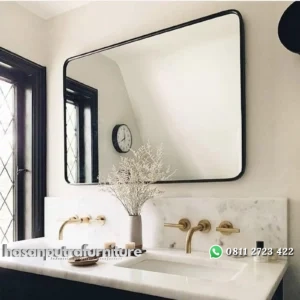 Figura cermin kayu jati panjang miror modern Indonesia Furniture