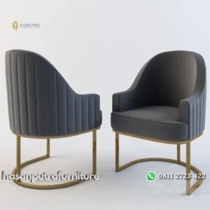 kursi makan / dinning chair modern luxury stainless gold Indonesia Furniture