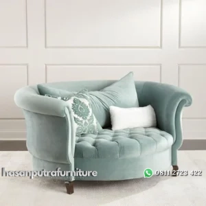 Kursi sofa bundar busa tebal kursi santai terbaik Indonesia Furniture