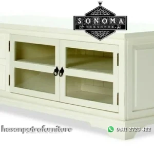 meja TV duco minimalis ( lemari jati, meja makan, sofa tamu, dipan) Indonesia Furniture