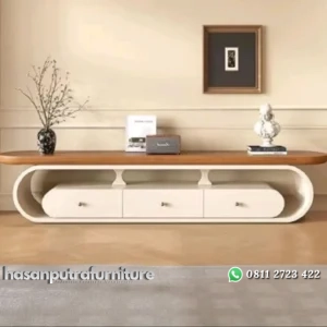 Buffet tv panjang duco kombinasi natural meja tv elegan Indonesia Furniture