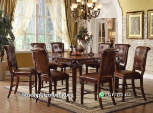 1 Set Meja Makan Jati Kursi Sofa Hasan Putra Furniture Jepara - Indonesia Furniture