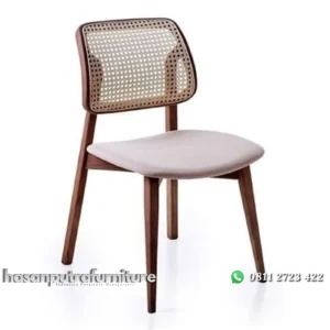 Kursi cafe sandaran rotan dudukan busa kursi resto terbaru Indonesia Furniture