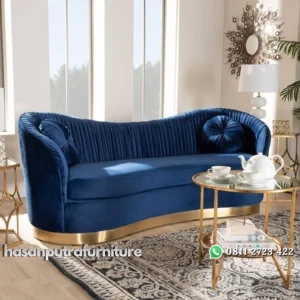 Sofa retro kaki besi stainless gold sofa mewah Indonesia Furniture