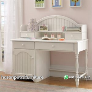 Meja Belajar Anak Warna Putih Hasan Putra Furniture Jepara - Indonesia Furniture