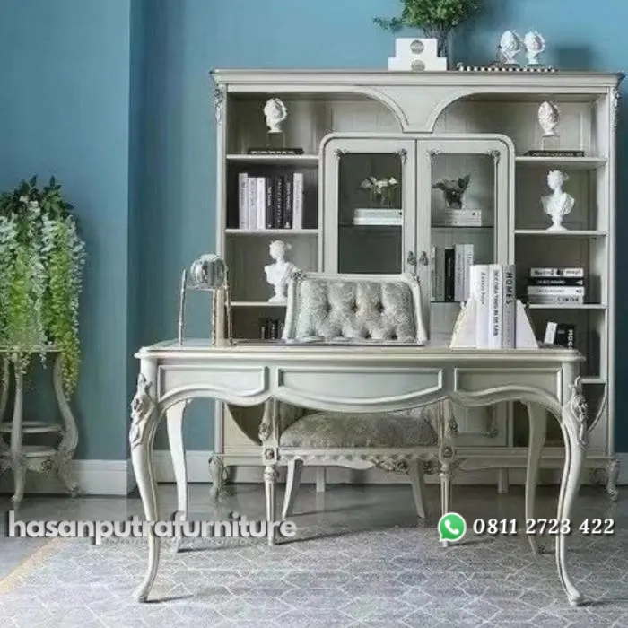 Kursi kerja terbaik kayu jati ukir kursi kantor jok kulit asli Indonesia Furniture 2 Kursi kerja terbaik kayu jati ukir kursi kantor jok kulit asli Indonesia Furniture - Gambar 2