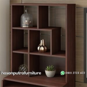 Rak Buku Minimalis Kathy Ireland Jati Hasan Putra Furniture Jepara - Indonesia Furniture