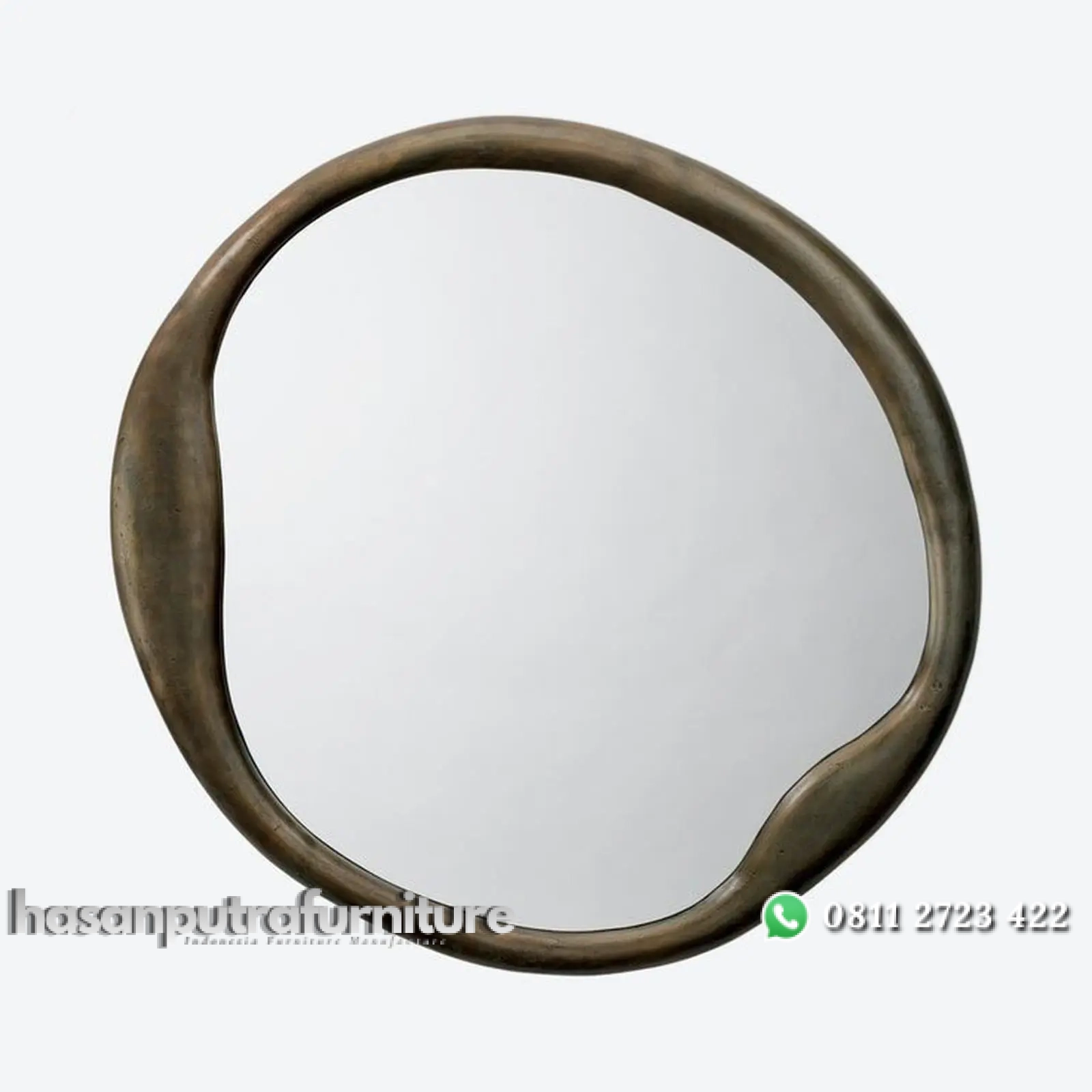 Figura cermin bundar kayu jati Indonesia Furniture 1 Figura cermin bundar kayu jati Indonesia Furniture