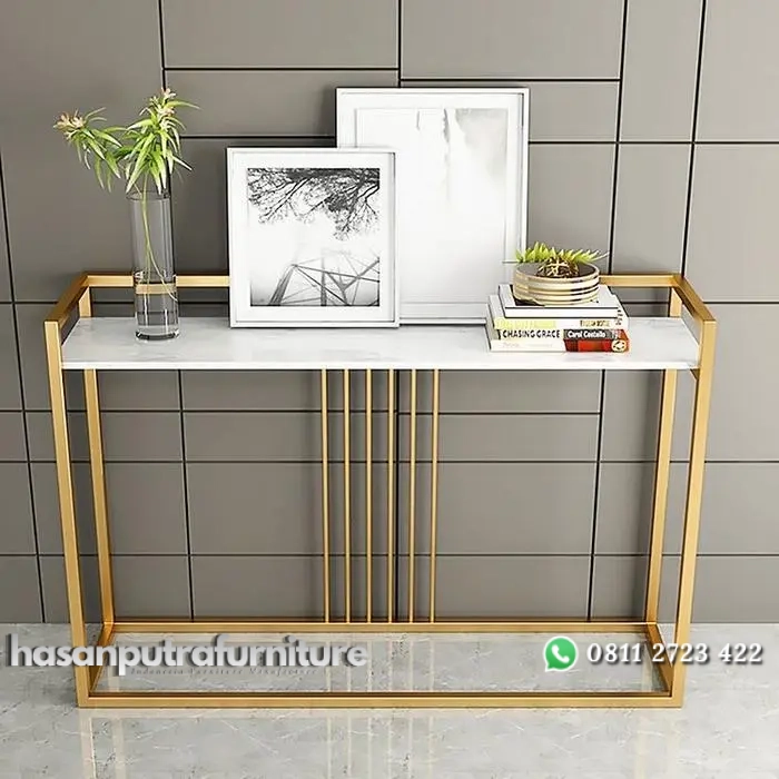 meja konsul ring stainless gold mirror top marble ( meja hias ) Indonesia Furniture 2 meja konsul ring stainless gold mirror top marble ( meja hias ) Indonesia Furniture - Gambar 2