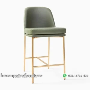 Kursi bar besi terbaru bar stool besi jok bludru Indonesia Furniture