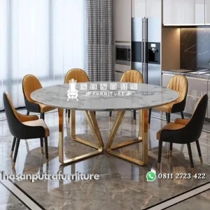 meja makan marmer stainles gold ( kursi tamu, sofa tamu, lemari) Indonesia Furniture