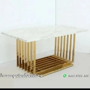 meja makan stainless gold marmer ( pelunasan) Indonesia Furniture