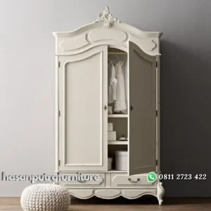 Almari pakaian klasik dengan ukiran lemari baju duco Indonesia Furniture
