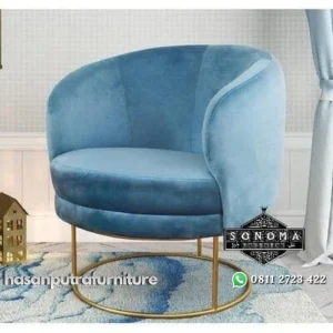 sofa single stainless gold glosy ( sofa tamu, kursi stainless, nakas) Indonesia Furniture