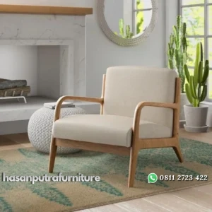 Kursi santai kayu jati kursi teras modern Indonesia Furniture