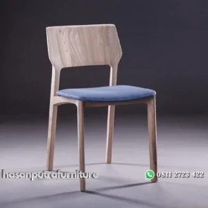 Kursi cafe kayu jati warna muda kursi makan terbaru dudukan busa Indonesia Furniture
