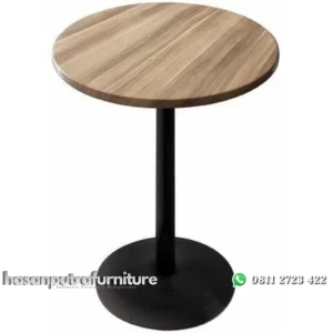 Meja bar besi top kayu jati meja bar modern Indonesia Furniture