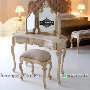 meja rias ukir duco antik ( meja ukir, kursi teras, sofa ukir, nakas) Indonesia Furniture