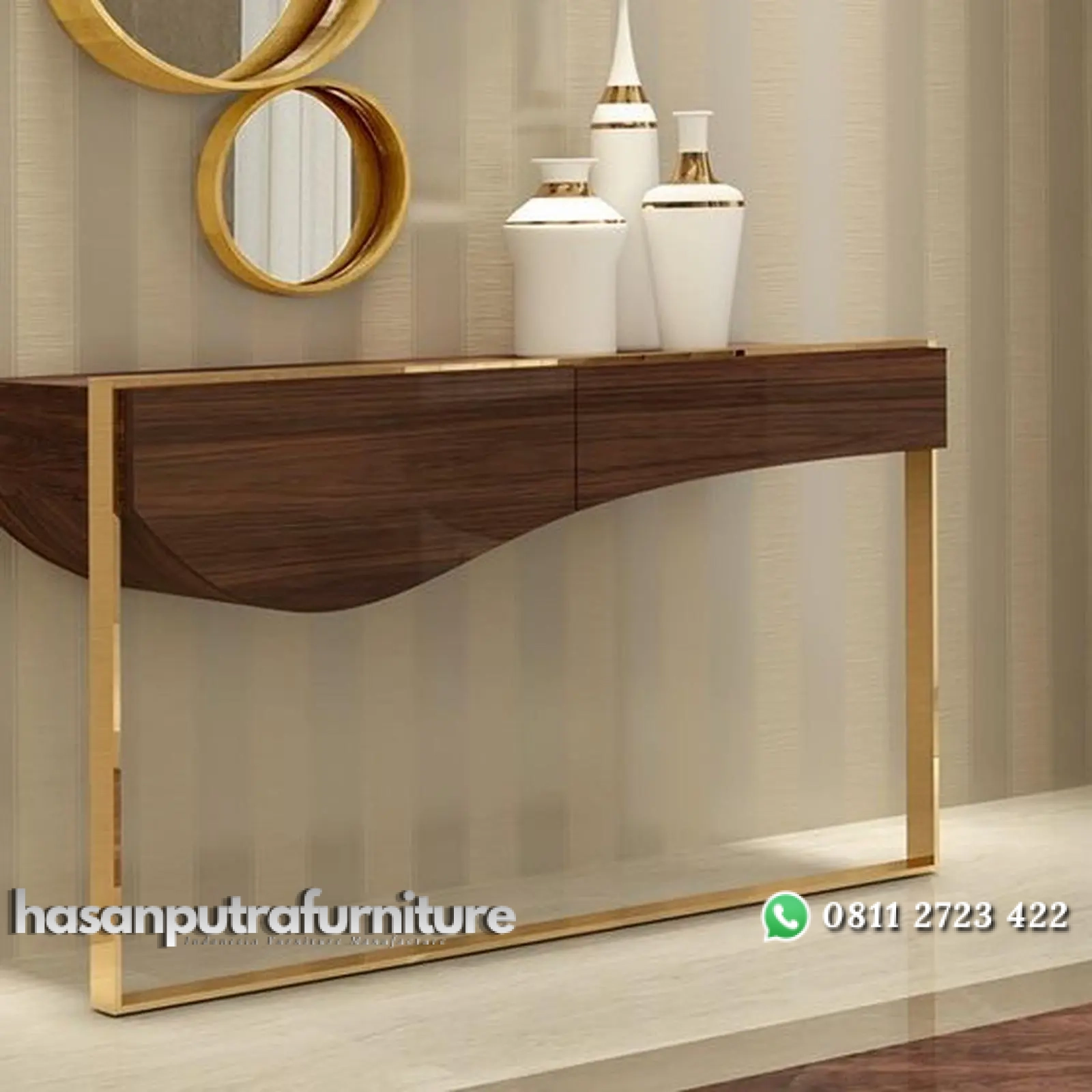 meja konsul / console table stainless mix take wood modern luxury Indonesia Furniture 1 meja konsul / console table stainless mix take wood modern luxury Indonesia Furniture