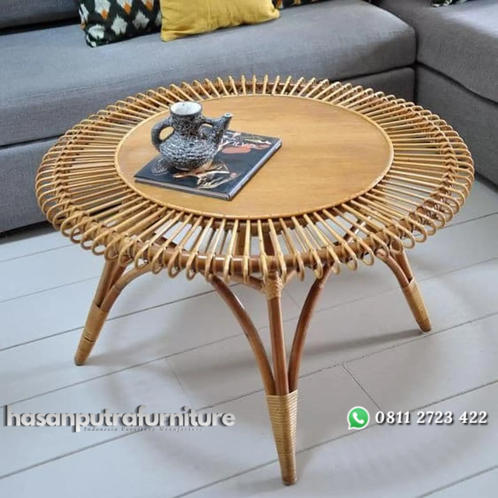 Coffe table rotan sintetis meja rotan motif teebaik Indonesia Furniture 1 Coffe table rotan sintetis meja rotan motif teebaik Indonesia Furniture