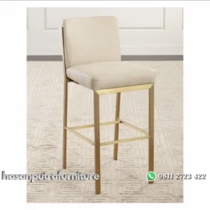 Kursi bar terbaru besi finishing gold kursi bar modern Indonesia Furniture