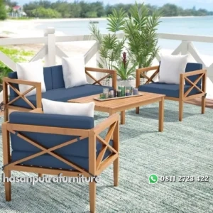 Kursi outdoor kayu jati terbaik kursi tamu santai Indonesia Furniture