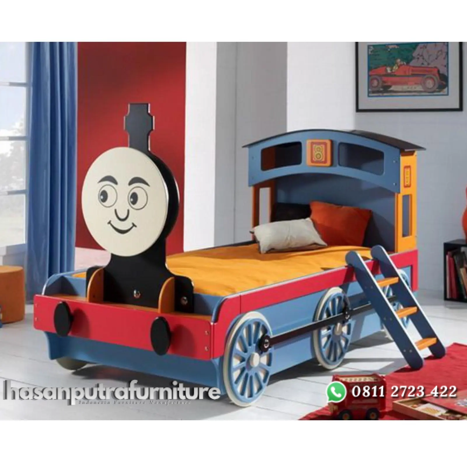 Dipan anak motif kereta tempat tidur anak karakter terbaik Indonesia Furniture 1 Dipan anak motif kereta tempat tidur anak karakter terbaik Indonesia Furniture