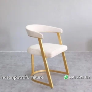 Kursi bar terbaru besi finishing gold dudukan sandaran busa Indonesia Furniture