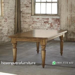Meja Makan 6 Kursi Natural JH-ID 029 Hasan Putra Furniture Jepara - Indonesia Furniture