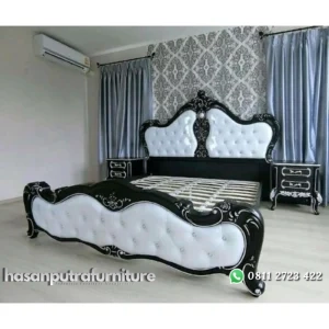 Set tempat tidur ukir nakas terbaru kayu jati Indonesia Furniture