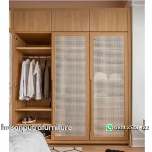 Dp 50% almari custom rotan pintu 3 sliding (pesanan pribadi) Indonesia Furniture