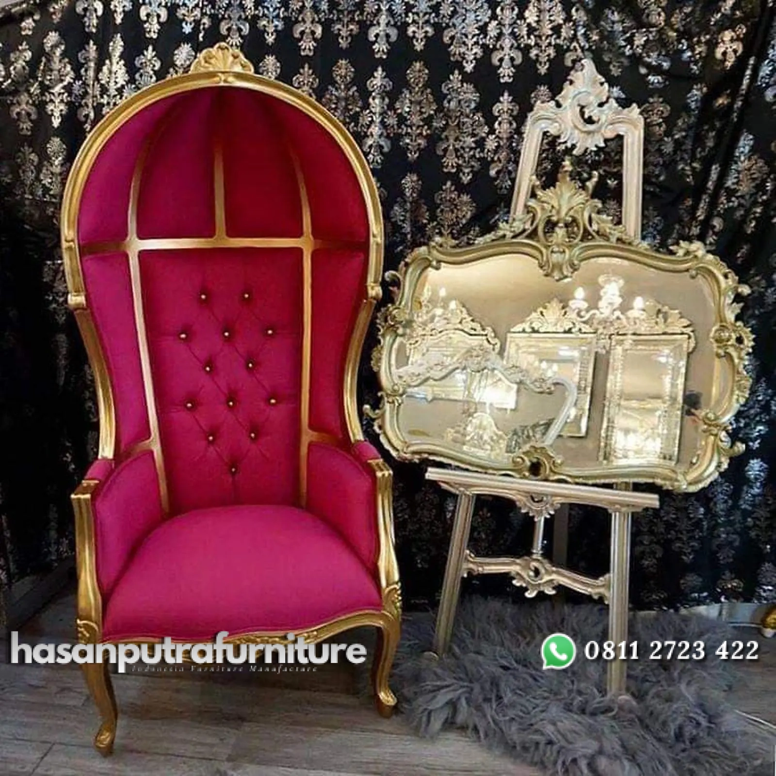 Kursi kerodong kursi ratu kayu jati kursi balon murah Indonesia Furniture 1 Kursi kerodong kursi ratu kayu jati kursi balon murah Indonesia Furniture