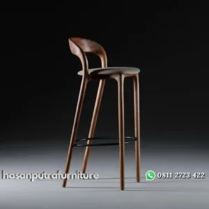Kursi bar terlaris kayu jati pijakan besi kursi bar terbaik Indonesia Furniture