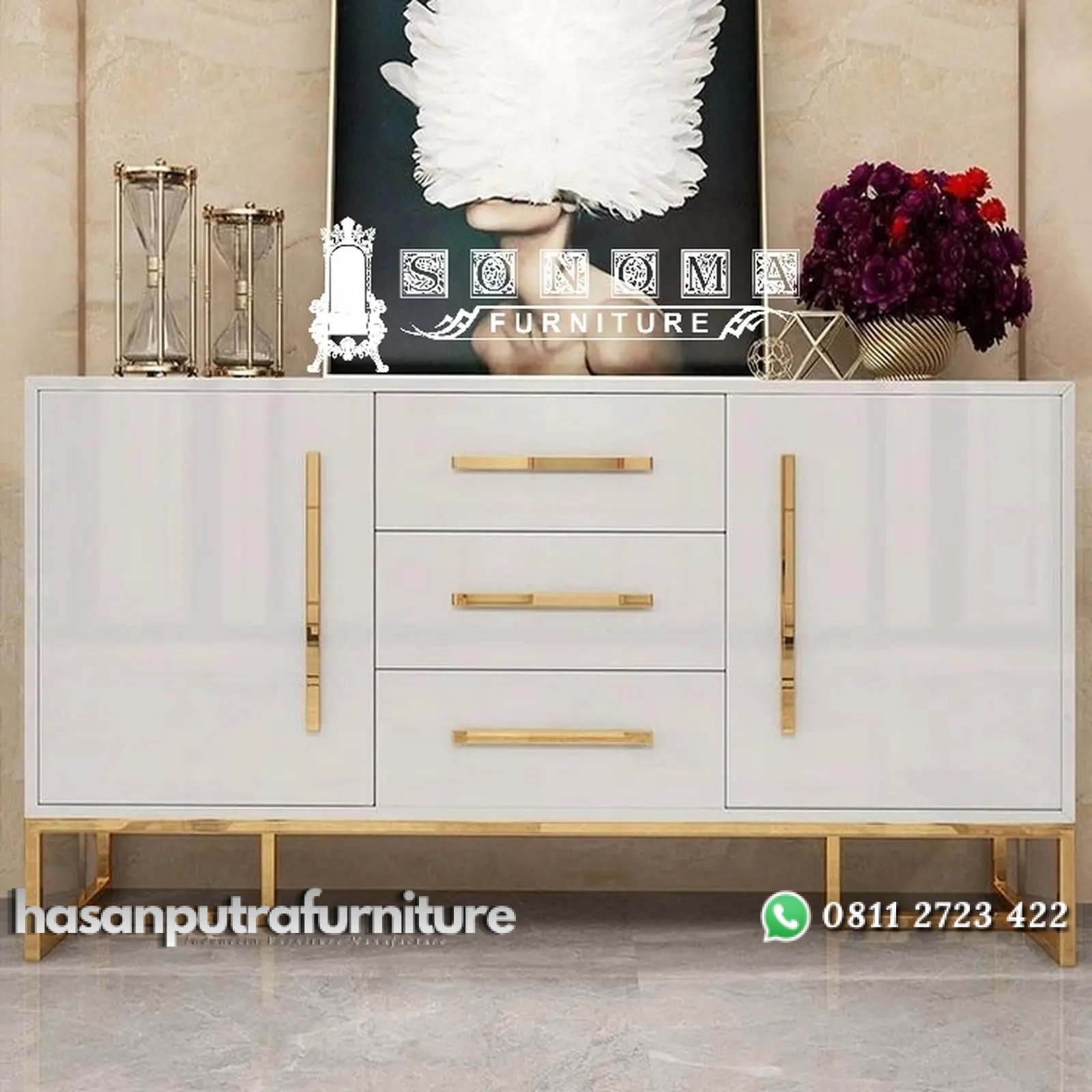 gredenza modern model stainless gold ( buffet TV, lemari, meja makan ) Indonesia Furniture 1 gredenza modern model stainless gold ( buffet TV, lemari, meja makan ) Indonesia Furniture