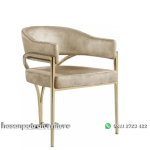 Kursi makan stainless gold kursi makan terbaru Indonesia Furniture