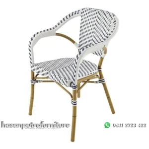 Kursi cafe rotan alami kombinasi rotan sintetis terbaru Indonesia Furniture