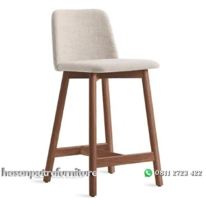 Kursi bar terlaris kayu jati jok busa bar stool modern Indonesia Furniture