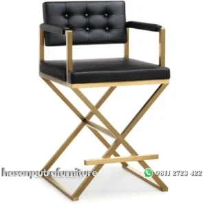 Kursi bar terbaru rangka besi finishing gold kursi bar terlaris Indonesia Furniture